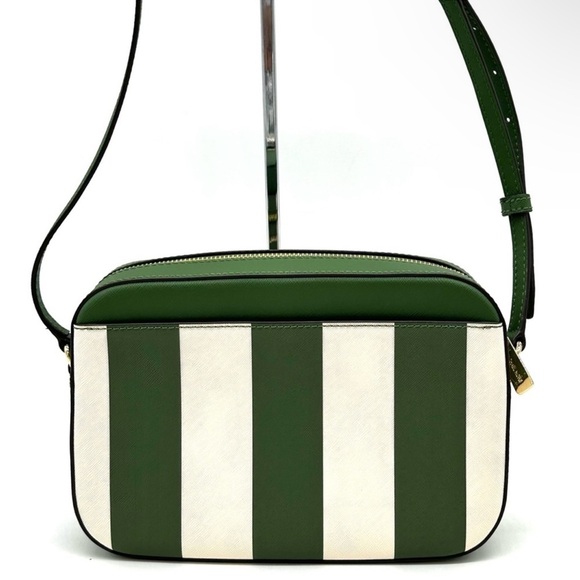 Michael Kors Large EW Zip Chain Xbody Crossbody Bag Green Multi - Picture 6 of 11